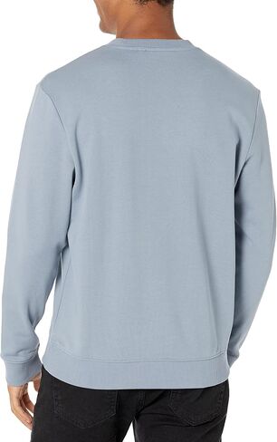 HUGO Men's Regular Fit Square Logo Jersey Sweatshirt in Saudi Arabia