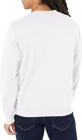 HUGO Men's Regular Fit Square Logo Jersey Sweatshirt in Saudi Arabia
