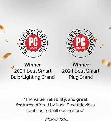 Kasa Outdoor Smart Dimmer Plug, IP64 Plug- in Dimmer for Outdoor String Lights, Compatible with Alexa, Google Assistant & SmartThings, Long Wi-Fi Range 2.4Ghz, No Hub Required, ETL Certified(KP405) in Kuwait