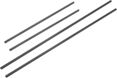 uxcell 4Pcs Carbon Fiber Tubes 6mm ID 8mm OD 330mm 500mm Length Matte Surface Rod 3K Roll Wrapped Carbon Round Tubing for RC Airplane Quadcopter Multicopter in Saudi Arabia