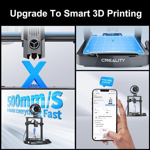 Creality Ender 3 V3 KE 3D Printer with 500mm/s High-Speed Printing, Advanced Sprite Direct Extruder, X-axis Linear Rail, Smart Creality OS, Print Volume 8.66 x 8.66 x 9.44 Inch in Saudi Arabia