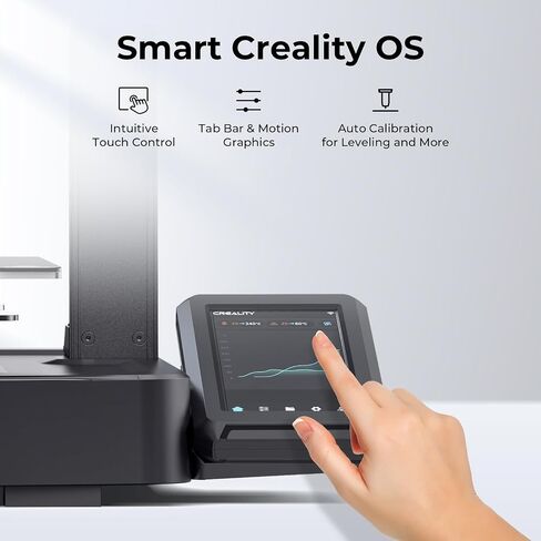 طابعة Creality Ender 3 V3 KE ثلاثية الأبعاد مع طباعة عالية السرعة 500 مم/ثانية، وطارد مباشر متطور Sprite، وسكك خطية على المحور X، ونظام تشغيل Creality الذكي، وحجم طباعة 8.66 × 8.66 × 9.44 بوصة in Saudi Arabia