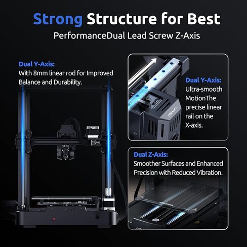 Creality Ender 3 V3 KE 3D Printer,500mm/s High-Speed Printing, Smarter and Faster,CR Touch Auto Leveling,Direct Drive Extruder,Superior Ceramic Hotend,X-axis Linear Rail,Print Size 8.66*8.66*9.84in in Saudi Arabia