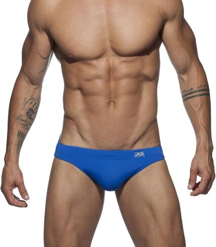 Mens Swim Briefs Sexy Bikini Swimwear Quick Dry Drawstring Retro Swimsuit with Pad in Saudi Arabia