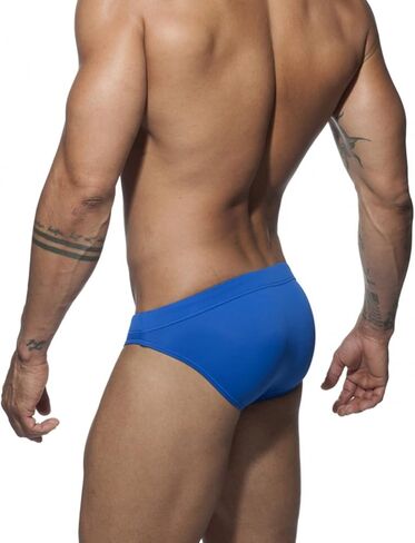Mens Swim Briefs Sexy Bikini Swimwear Quick Dry Drawstring Retro Swimsuit with Pad in Saudi Arabia