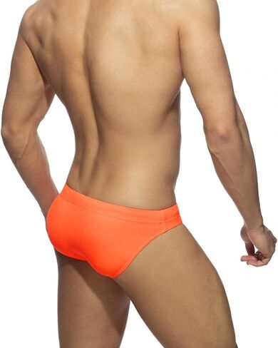 Mens Swim Briefs Sexy Bikini Swimwear Quick Dry Drawstring Retro Swimsuit with Pad in Saudi Arabia