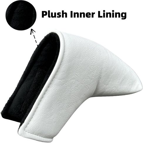 Putter Cover Golf Blade Putter Headcover Club Protective Case, PU Leather Golf Putter Head Covers Protect Golf Clubs in Saudi Arabia