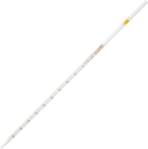 Globe Glass, Serological Pipette, Reusable, 1mL, Class A, to Deliver (TD), 0.01 Graduations, Yellow Band, 6/Box in Saudi Arabia