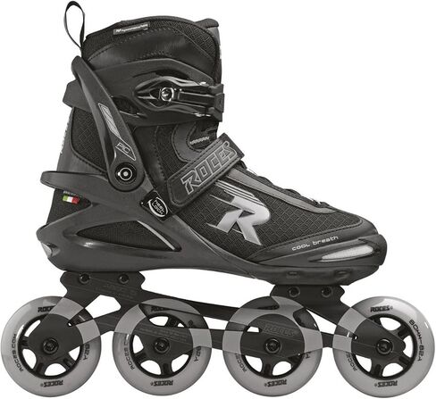 ROCES Men's Pic Tif Outdoor Breathable Fitness Comfort 4 80mm Wheels Racing Inline Skates with Memory Buckle, Easy Entry Boots, Glass Fiber Reinforced Shell & Aluminum Frame in Saudi Arabia