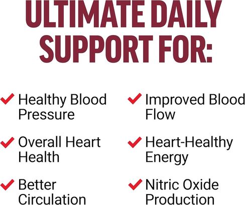 Total Beets Ultimate Heart Health Blood Pressure Support with CoQ10, Beet Root Powder, Grape Seed Extract, Blood Pressure Supplement for Circulation & Blood Flow, Black Cherry, 30 Servings in Kuwait
