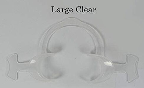 SmileSupplies ضمامات الخد البيئية مع أجنحة بلون شفاف كبير | عبوة من قطعتين in Saudi Arabia