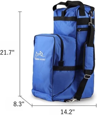 Tall Boot and Helmet Bag Equestrian,Helmet Horse Riding Bag,Large Capacity Waterproof 3 in 1 Travel Bag,Waterproof English Bag Carry All(Only Bag) in Saudi Arabia