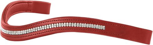 Harrison Howard Curved Padded Diamond Decorated Leather Browband for Horse Bridles Bling browband Hunter in Saudi Arabia