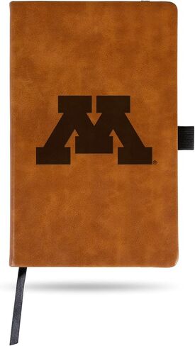 Rico Industries NCAA Minnesota Golden Gophers، بني منقوش بالليزر، دفتر ملاحظات صغير Jounral/Notepad 8.25 بوصة × 5.25 بوصة - ملحق مكتبي in Saudi Arabia