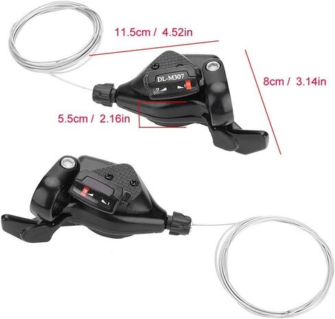 1 Pair Triple 3X7/8/9 Speed Gear Shift Derailleur Left/Right Shifter Outdoor Cycling-Disk Brake MTB Mountain Biking Parts Accessories in Saudi Arabia