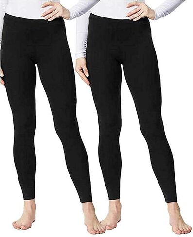 32 DEGREES Ladies' Base Layer Heat Pant 2-Pack (L, Black) in Saudi Arabia