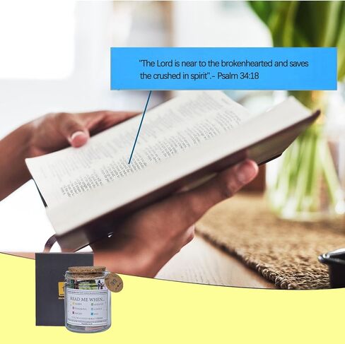 آيات الكتاب المقدس في جرة، اقرأني عندما جرة آيات الكتاب المقدس للعواطف والمشاعر، جرة زجاجية ملهمة للصلاة اليومية، ملحقات الكتاب المقدس، برطمانات الكتاب المقدس هدية مسيحية للنساء in Kuwait