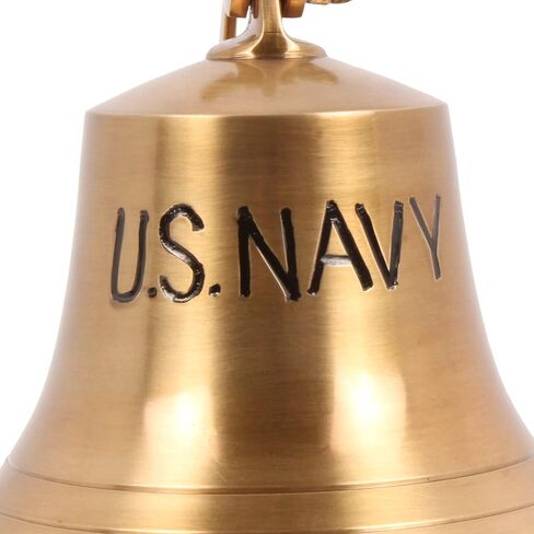 6" Decorative Antique Bell Brass Bell Nautical Ships Bell (Columbus) Engraved in Saudi Arabia