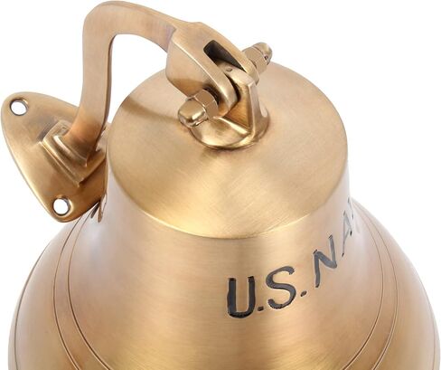 6" Decorative Antique Bell Brass Bell Nautical Ships Bell (Columbus) Engraved in Saudi Arabia