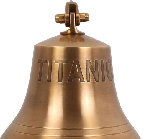 6" Decorative Antique Bell Brass Bell Nautical Ships Bell (Columbus) Engraved in Saudi Arabia