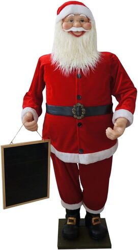 Fraser Hill Farm 58-In. Dancing Santa with Teddy Bear in Kuwait