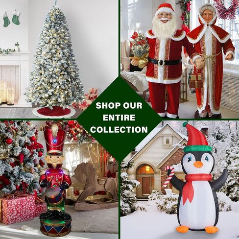 Fraser Hill Farm 58-In. Dancing Santa with Teddy Bear in Kuwait