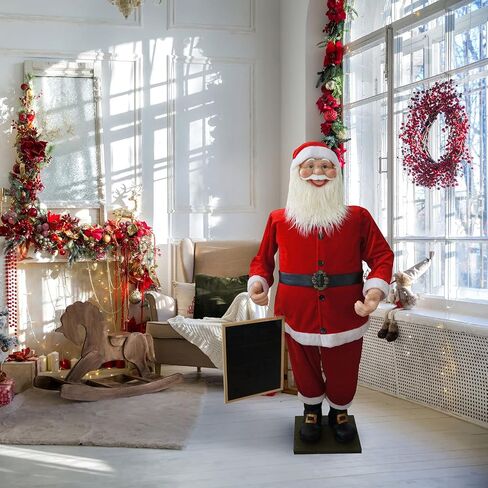 Fraser Hill Farm 58-In. Dancing Santa with Teddy Bear in Kuwait