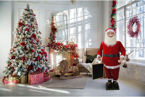 Fraser Hill Farm 58-In. Dancing Santa with Teddy Bear in Kuwait