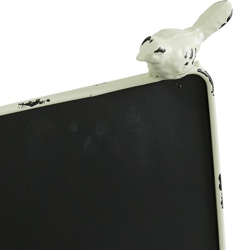 Deco 79 Metal Bird Chalkboard Decorative Sign, Set of 3 5", 8", 8"H, Black in Saudi Arabia