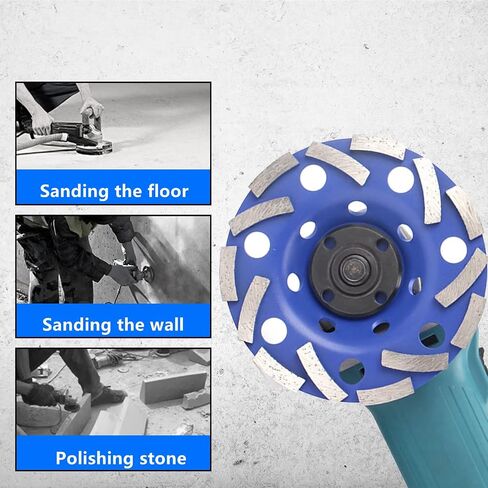 Diamond Grinding Wheel 5Inch 14T Disc Carving Bowl Shape Grinding Cup for Concrete Granite Stone Ceramic Polishing in Kuwait