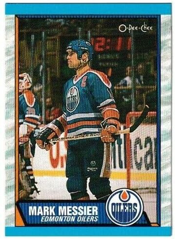 1989-90 O-Pee-Chee Mark Messier #65, BLUE in Saudi Arabia
