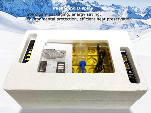 110V 24 Eggs Incubator Full Automatic Incubator with LCD Display Automatic Temperature and Humidity Control Incubator for Hatching Eggs in Saudi Arabia