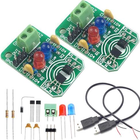 DC 4.5-24V Hall Magnetic Induction Module Electronics Module Parts Magnetic Induction Sensor South and North Pole Detection Resolver for Home, Office and Industrial Electrical in Kuwait