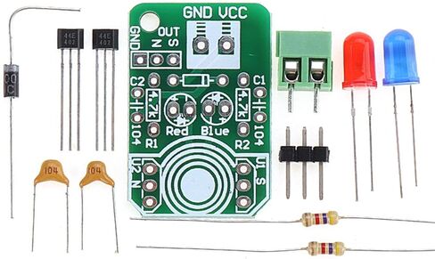 DC 4.5-24V Hall Magnetic Induction Module Electronics Module Parts Magnetic Induction Sensor South and North Pole Detection Resolver for Home, Office and Industrial Electrical in Kuwait