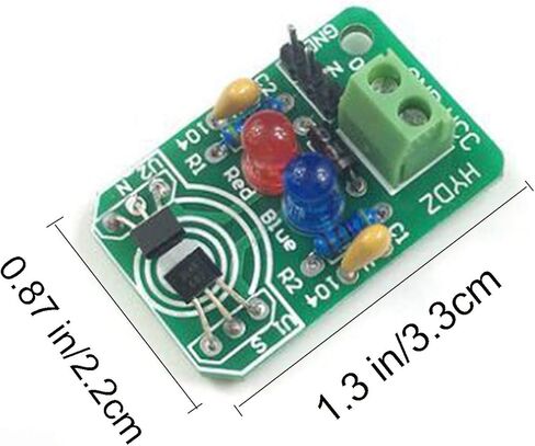 DC 4.5-24V Hall Magnetic Induction Module Electronics Module Parts Magnetic Induction Sensor South and North Pole Detection Resolver for Home, Office and Industrial Electrical in Kuwait
