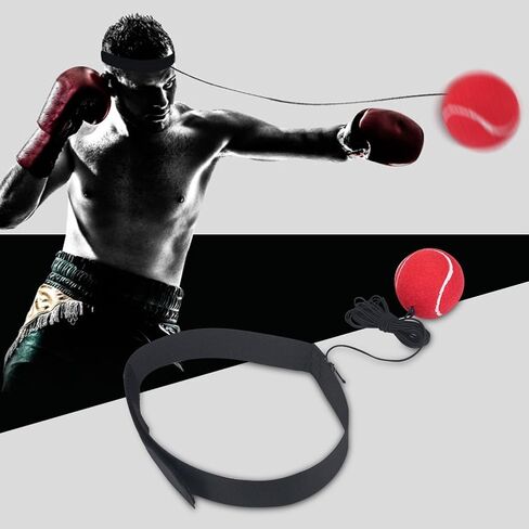 Boxing Reflex Ball, Boxing Fight Reflex Ball with Headband, Boxing Training Punching Ball Equipment to Improve Speed in Saudi Arabia