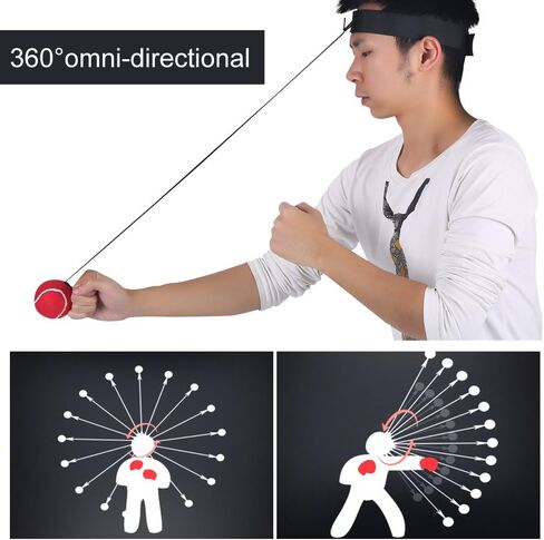 Boxing Reflex Ball, Boxing Fight Reflex Ball with Headband, Boxing Training Punching Ball Equipment to Improve Speed in Saudi Arabia