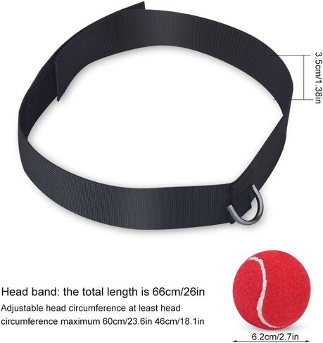 Boxing Reflex Ball, Boxing Fight Reflex Ball with Headband, Boxing Training Punching Ball Equipment to Improve Speed in Saudi Arabia