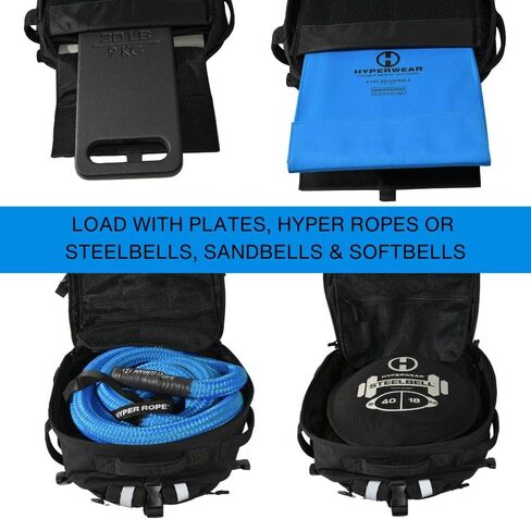HYPERWEAR Hyper Ruck, 20L Rucking Backpack with 3 Rucking Weight Plate/Laptop Sleeves in Saudi Arabia