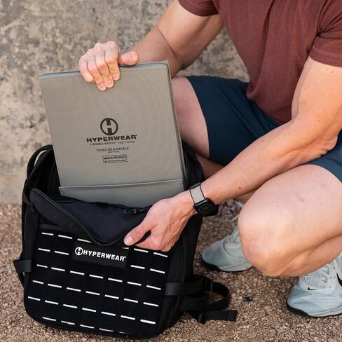 HYPERWEAR Hyper Ruck, 20L Rucking Backpack with 3 Rucking Weight Plate/Laptop Sleeves in Saudi Arabia