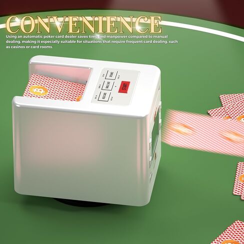 ماكينة توزيع بطاقات اللعب الأوتوماتيكية ذات 4 طبقات، آلة توزيع البطاقات لـ Uno Texas Blackjack Hold'em، تدعم خلط الخوارزميات، شاشة 2.3 بوصة، دوران 90 درجة 180 درجة 360 درجة 12 لاعبًا باللمس للإيقاف المؤقت in Saudi Arabia