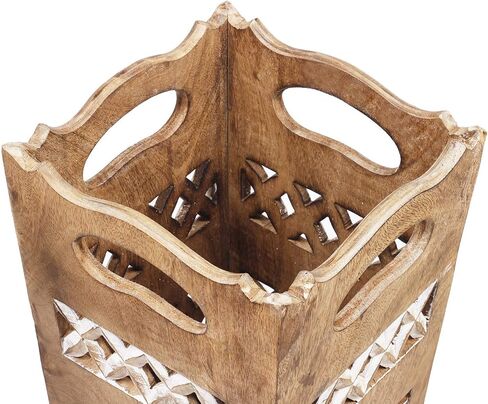 Wooden Umbrella Stand and Walking Canes Storage Rack for Home Office Entryway (Design2) in Kuwait
