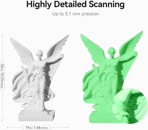 Creality 3D Scanner Ferret Pro Handheld Wireless 3D Scanning with RGB Color Camera 0.1mm Accuracy, Up to 30FPS Scanning Speed Support 15-200cm Objects for iPhone Android Mac in Saudi Arabia