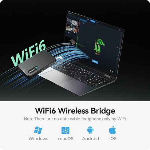 Creality 3D Scanner Ferret Pro Handheld Wireless 3D Scanning with RGB Color Camera 0.1mm Accuracy, Up to 30FPS Scanning Speed Support 15-200cm Objects for iPhone Android Mac in Saudi Arabia