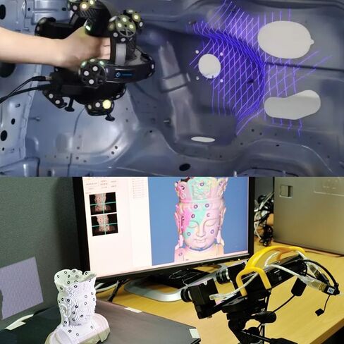 3D Scanner Markers for Industrial and Consumer 3D Scanner Optical Tracking Projects, HogarDeco 6.0mm 3D Scanner Dots 3D Target for Industrial and Interest 3D Scanning (500pcs, Inner 6mm, Outer 10mm） in Saudi Arabia