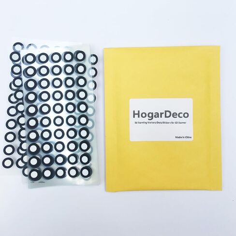 3D Scanner Markers for Industrial and Consumer 3D Scanner Optical Tracking Projects, HogarDeco 6.0mm 3D Scanner Dots 3D Target for Industrial and Interest 3D Scanning (500pcs, Inner 6mm, Outer 10mm） in Saudi Arabia