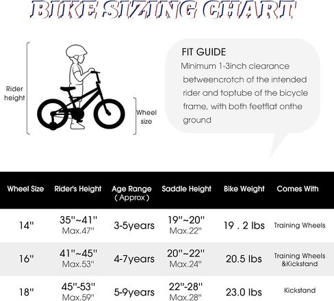 دراجة سبايس بيبي للأطفال للأولاد والبنات من عمر 2-7 سنوات، دراجة 12 14 16 بوصة مع عجلات تدريب وسلة، دراجات للأطفال من سن 3-6 in Kuwait