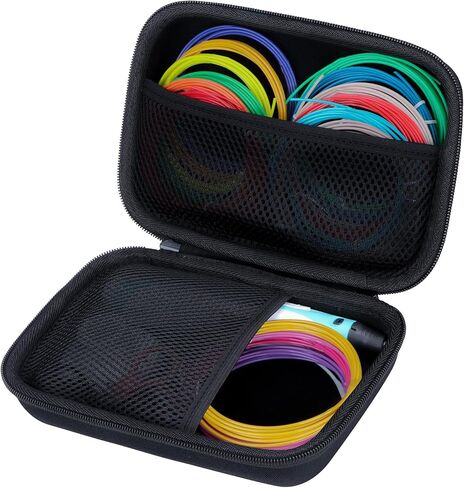 Hard Case Compatible with SCRIB3D P1 Advanced / MYNT3D Super Professional Printing / 3Doodler Flow / PIKA3D PRO 3D Printing Pen (Purple + Teal Case) in Kuwait