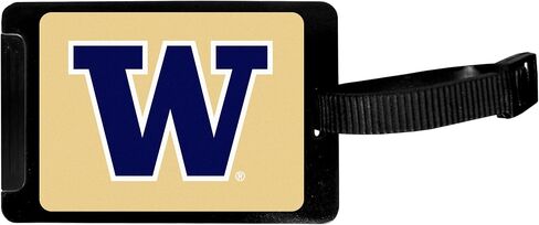 Siskiyou NCAA Washington Huskies Luggage Tag Black, 3.25" in Saudi Arabia