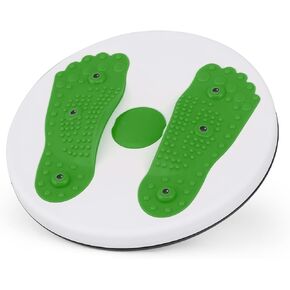 MADOG Ab Twister Board, 11 inch Waist Twisting Disc for Aerobic Exercise, Smooth and Noiseless for Slimming and Strengthening Abdominal, Green